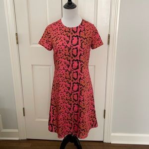 Julie Brown snake print short sleeve dress